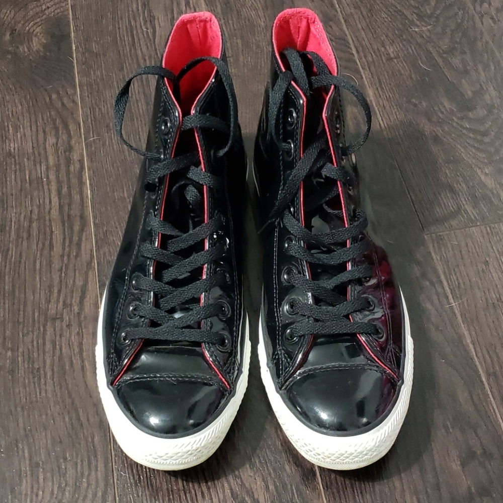 Patent high top Converse
